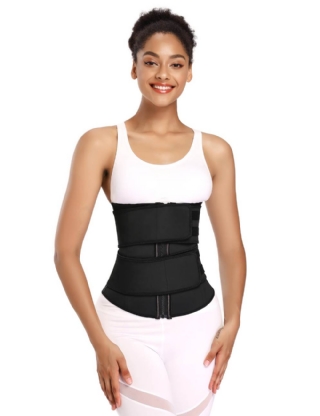 Zipper Waist Seal Fitness 7 Steel Bones Double Waist Abdomen Trainer